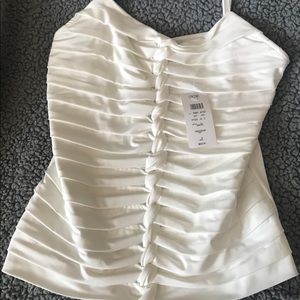 COPY - Cache white spaghetti strap top